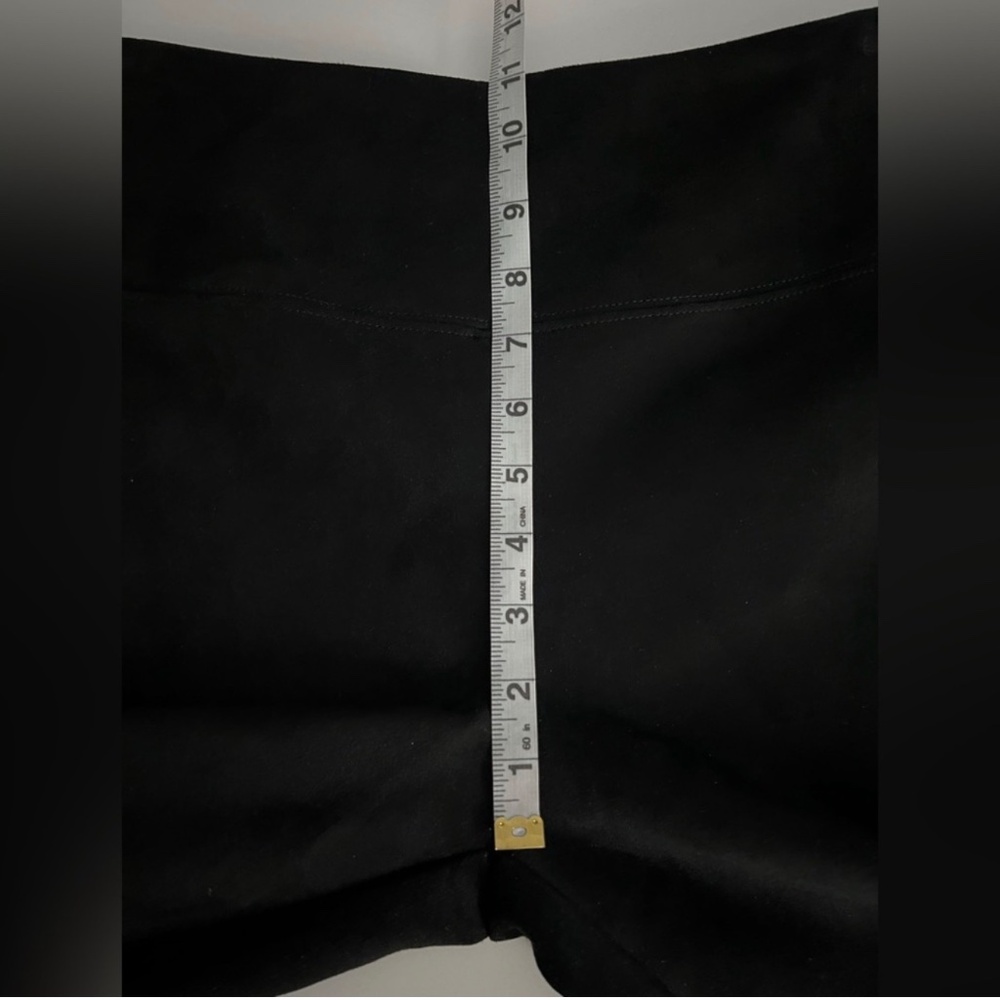 Soft‎ Surroundings Neutral Cozy Faux Suede Pull-On Minimalist Black Leggings S - Picture 6 of 10